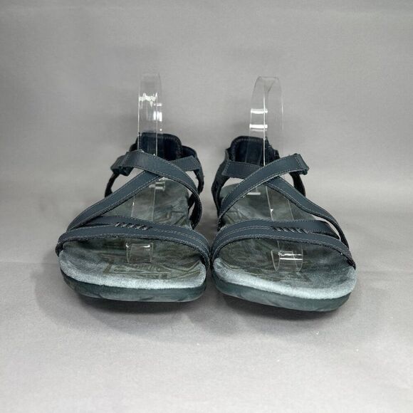 Merrell Women's Size 9 Sandspur Blue Leather Adjustable Strap Sandals - Picture 2 of 11